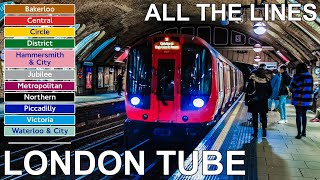 🇬🇧 London Underground  All The Lines 4K 2020 [upl. by Baillieu]