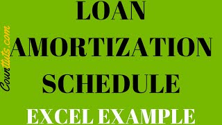 Loan Amortization Schedule  Explained with Examples EXCEL [upl. by Gallard]