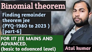 binomial theorem part6 jee mains and advanced  pyq  1990 to 2023  for 2024  by atul kumar sir [upl. by Llenehc]