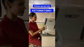 Cómo se ve con Astigmatismo oftalmologia miopia astigmatismo ojo cornea cirugiarefractiva [upl. by Ipoillak]