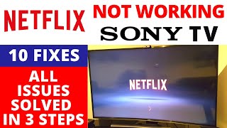 How to Fix Netflix App Not Working on SONY Bravia Smart TV  All Issues Solved in Just 3 Steps [upl. by O'Doneven]