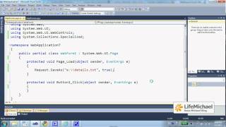 ASPNET RequestSaveAs Method [upl. by Kostival]