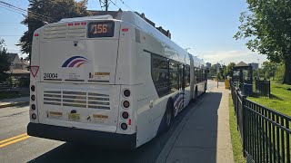 NJ TRANSIT 156 ENGLEWOOD CLIFFS VIA PARK AVE NFI XD60 24004 [upl. by Urissa]