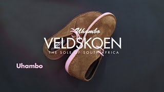 Veldskoen Vellies Pink Sole Uhambo Genuine Leather Chukka Desert Shoe Handmade In South Africa [upl. by Gurl]