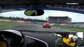 Novidem Swiss Racing Team Audi R8 LMS GT3 Onboard Hockenheimring DMV TCC 2011 [upl. by Rehpinnej]