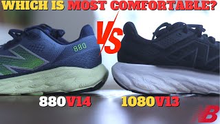 Which Is MOST COMFORTABLE New Balance Fresh Foam X 880v14 vs 1080v13 [upl. by Rachaba]