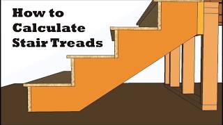 How to calculate stair treads rise and run stringer layout [upl. by Aitnis86]