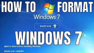 Windows 7 Formatting and Clean Installation [upl. by Sedinoel]