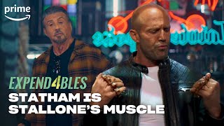 Statham is Stallones Muscle  Expand4bles  Prime Video [upl. by Rohclem]