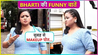 Bharti Singh Invites Paps For Ganpati Reacts On Krushna Copying Her Look  Laughter Chef [upl. by Irpak185]