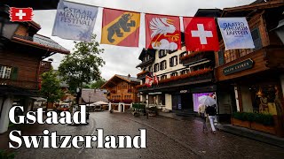 🇨🇭 Gstaad Switzerland Walking tour through the Luxurious Village for worlds Celebrity [upl. by Ainos]