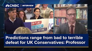 Predictions range from bad to terrible defeat for UK Conservatives Professor [upl. by Emily]