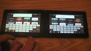 BlackBerry PlayBook WiFi VS 4G LTE BlackBerry PlayBook [upl. by Enelrak]