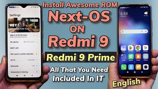 Install NextOS With Mi Dialer ON Redmi 9 Awesome ROM English [upl. by Valeta537]