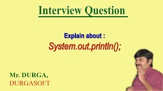 Explain about Systemoutprintln [upl. by Ahsela]