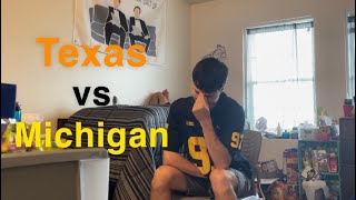 Michigan Fan Reaction  Texas vs Michigan 2024 Absolute Embarrassment [upl. by Odnesor]