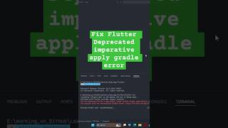 Are you struggling with Flutter deprecated imperative apply of gradle migration error flutter [upl. by Aineval851]