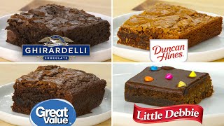 Pro Chefs Blind Taste Test Every Boxed Brownie Mix  Epicurious [upl. by Bellaude203]