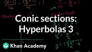 Conic sections Hyperbolas 3  Conic sections  Algebra II  Khan Academy [upl. by Lairea]