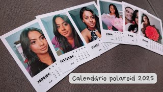 Calendário 2025 no formato polaroid  ARQUIVO DIGITAL [upl. by Terchie430]