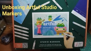 Unboxing the Artful Studio Markers Box [upl. by Quintessa139]