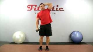 Standing Dumbbell Oblique Crunch to Stretch [upl. by Ridgley]