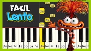 INTENSAMENTE 2  Bundle of Joy  Tutorial piano fácil  VERSIÓN LENTA [upl. by Modern552]