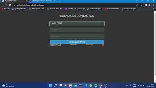 Agenda Contactos con JS [upl. by Sivraj68]