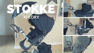 STOKKE XPLORY  NUNA PIPA  TRAVEL SYSTEM OVERVIEW  CAR SEAT  STROLLER  INFANT CARRY COT [upl. by Atsirak518]