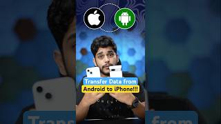 Transfer data from Android to iPhone smartphone tech mobileoperatingsystem [upl. by Euqnom531]