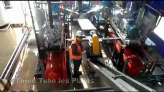 Tube ice plant with ice storage ice movement and ice packing [upl. by Abdu]