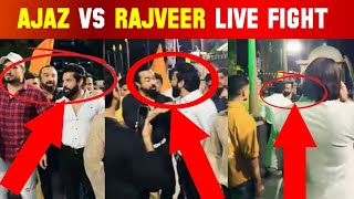 Ajaz Khan And Rajveer Fitness Live Fight 😱  Ajaz Khan Vs Rajveer Sisodiya LAFDA [upl. by Ahsitneuq]