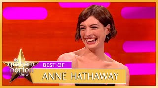 Anne Hathaways Adorable Flirting Fails  The Idea of You  The Graham Norton Show [upl. by Analem]