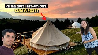 AM DORMIT intrun CORT langa Muntii Bucegi  Romania glamping experience [upl. by Airbas]