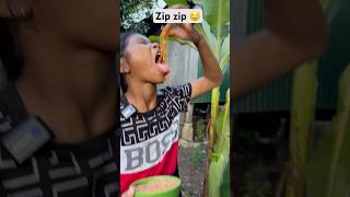 Zip zip 🤤😂 edit funny wildrice food fruit [upl. by Fitz]