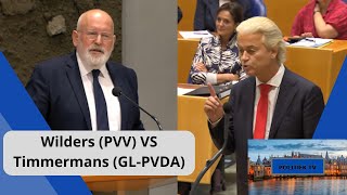 Wilders PVV VS Timmermans quotSinds u in de OPPOSITIE zit STIJGT het VERTROUWEN in de POLITIEKquot [upl. by Ahsienak]