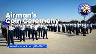 320th Training Squadron Airmans Coin and Retreat Ceremony  August 30 2023 [upl. by Rabma]