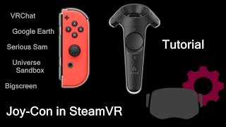 Nintendo JoyCon in Virtual Reality Steam VR Tutorial [upl. by Elletnahc]