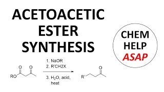 acetoacetic ester synthesis [upl. by Nongim]