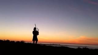 Sunset bagpipes at Spanish Bay [upl. by Akinit]