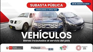 🔴 EN VIVO  Subasta Pública 0042024 JUS PRONABI Vehículos [upl. by Billmyre]