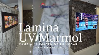 COMO INSTALAR LAMINAS DE UV MARMOL [upl. by Jb]