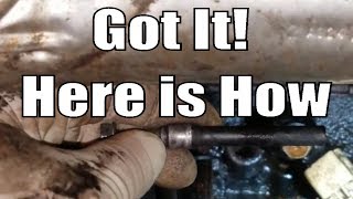 How to remove a broken oil dipstick tube quotChevy 53l 60lquot [upl. by Nauj562]