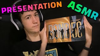 ASMR  Présentation dun COFFRET 50 ans de films James Bond 007 [upl. by Annait]