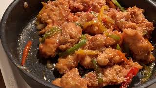 Homemade sweetandsour sesame chicken [upl. by Ruby802]