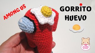 GORRITO DE HUEVO AMONG US Amigurumi Tutorial paso a pasocrochet [upl. by Otnas]