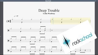 Deep Trouble Rockschool Grade 1 Drums [upl. by Brozak]