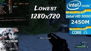 Crysis  HD3000  i5 2450M  Low 1280x720 [upl. by Templia]