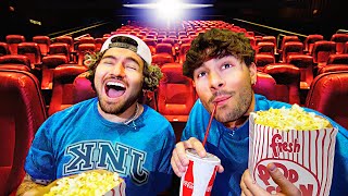 We Bought EVERY Seat In A Movie Theater Just To React To Our Old Videos [upl. by Hahseram]