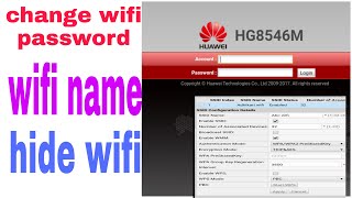 HUAWEI  change wifi password name and hide wifi [upl. by Kirsch]